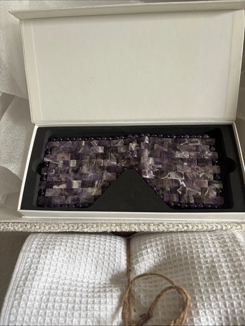 Amethyst Beaded Eye Mask - Women Accessories